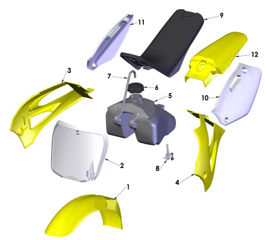2021 Cobra CX50 JR - BODYWORK - SEAT - TANK