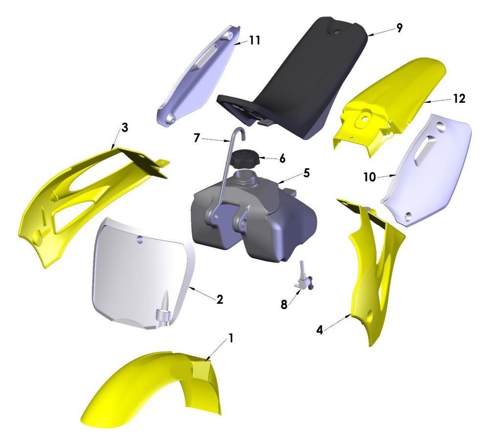 2021 Cobra CX50 P3 - BODYWORK - SEAT - TANK