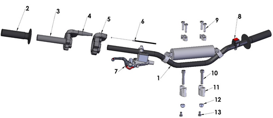 2018 Cobra CX50 P3 - HANDLEBARS & CONTROLS