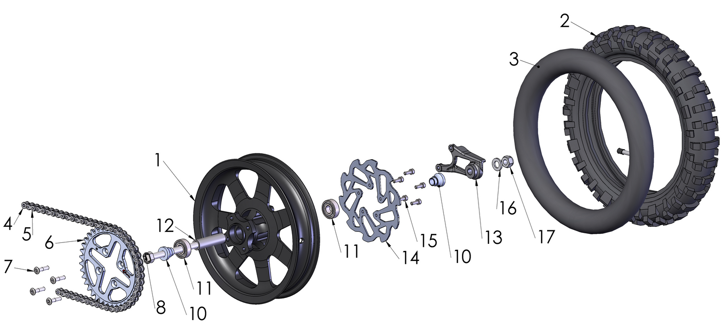 2018 Cobra CX50 JR - WHEEL - REAR
