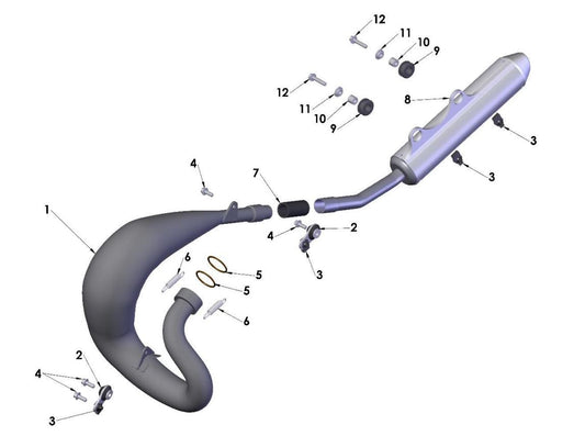 2018 Cobra CX65 - EXHAUST SYSTEM