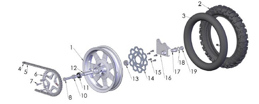 2017 Cobra CX50 FWE - WHEEL - REAR