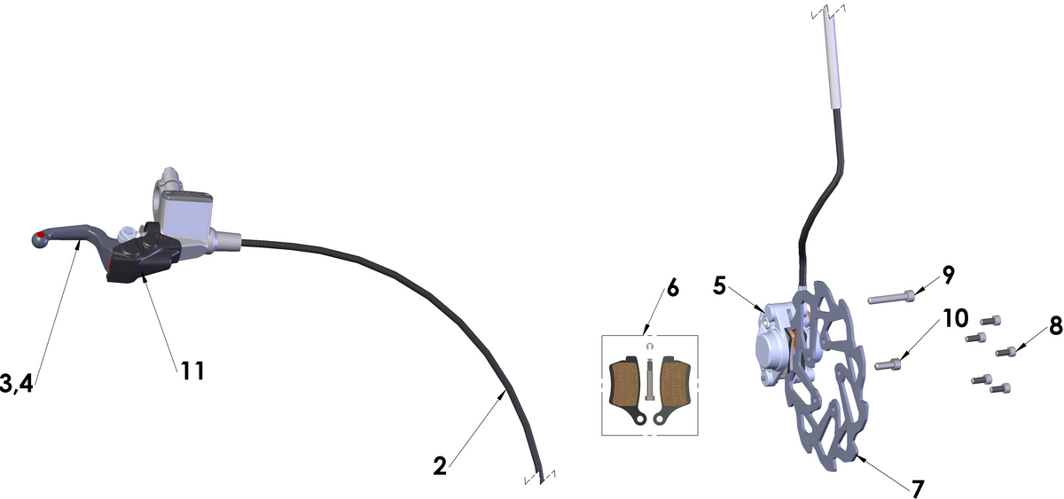R/B CCC60015 -LEVER - ROLLER BREAKAWAY - SHORTY