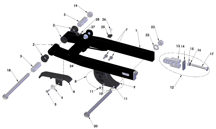 2026 Cobra CX50 JR - SWINGARM