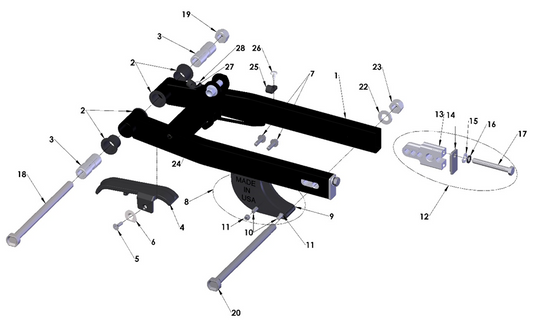 2026 Cobra CX50 JR - SWINGARM