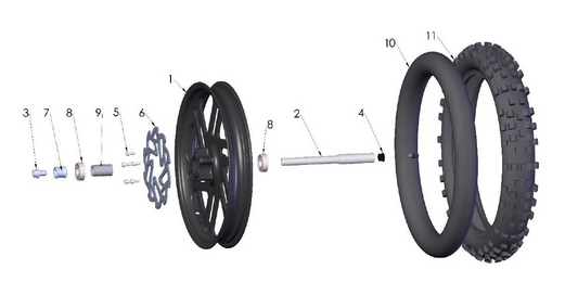 2022 Cobra CX50 SRX FWE - WHEEL - FRONT