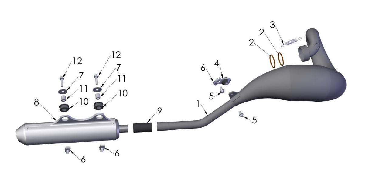 2020 Cobra CX50 KING - EXHAUST SYSTEM