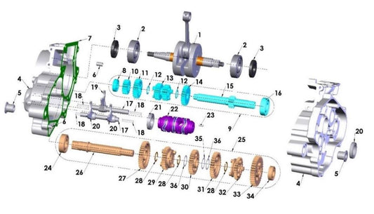2021 Cobra CX65 - ENGINE - INTERNAL