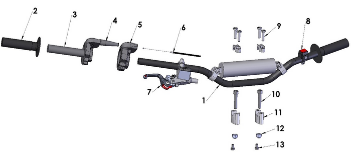 HANDLEBARS - MICRO BARS - 50CC