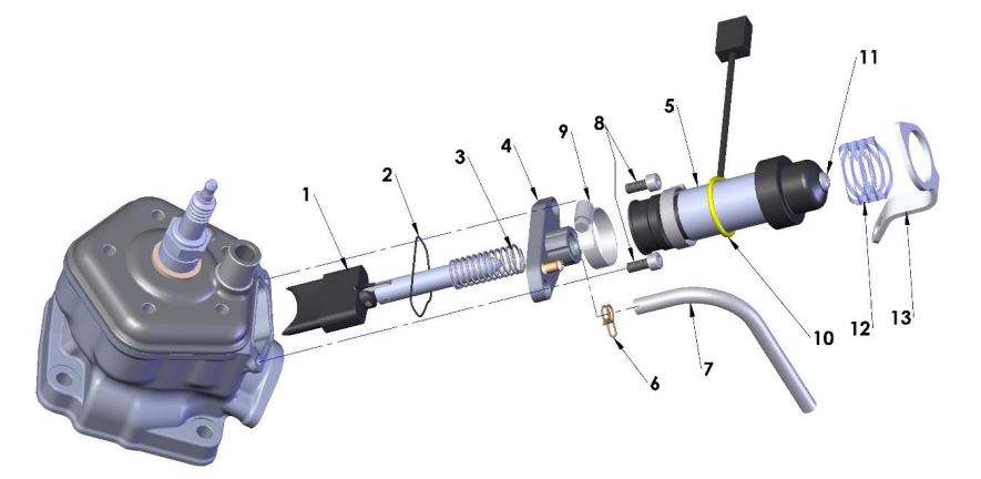 2017 Cobra CX65 - ENGINE - POWER VALVE