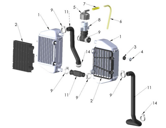 2026 Cobra CX50 SRx FWE - COOLING SYSTEM