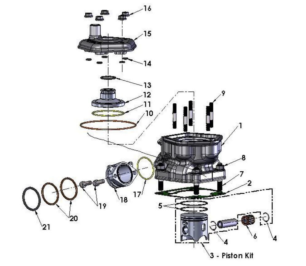 RINGS - FOR CAST PISTON - 44.5