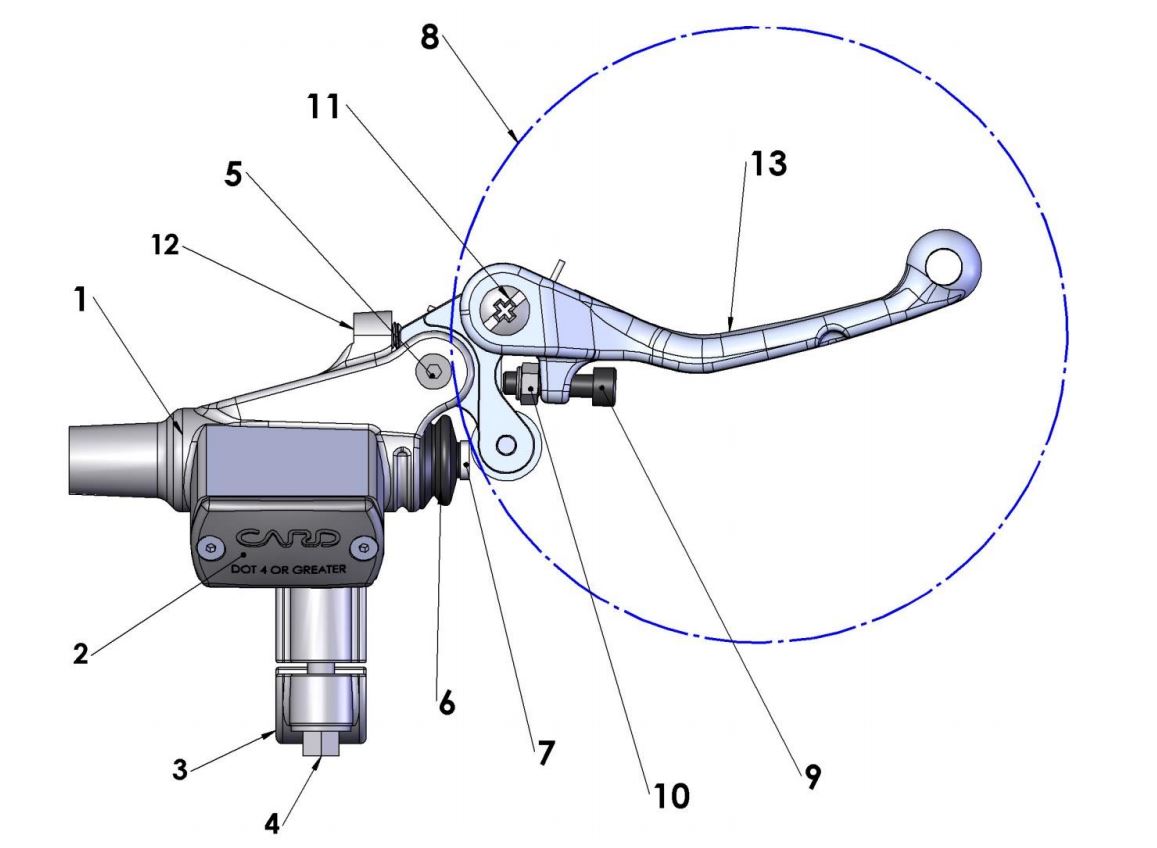 2022 Cobra CX65 - FRONT BRAKE - MASTER CYLINDER