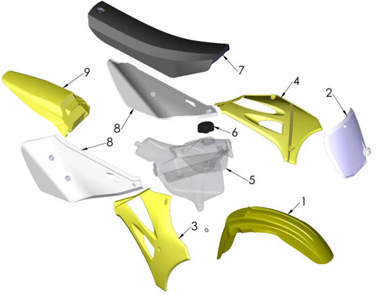 2021 COBRA CX65 - BODYWORK, SEAT & TANK