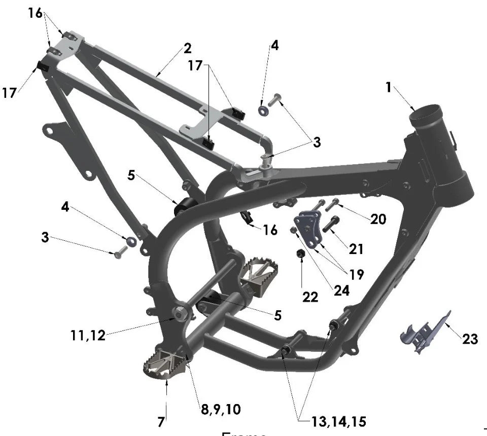 2024 - 2025 COBRA CX65, FRAME