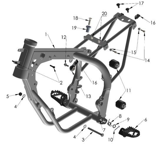 2025 COBRA CX50 - FRAME (JR)