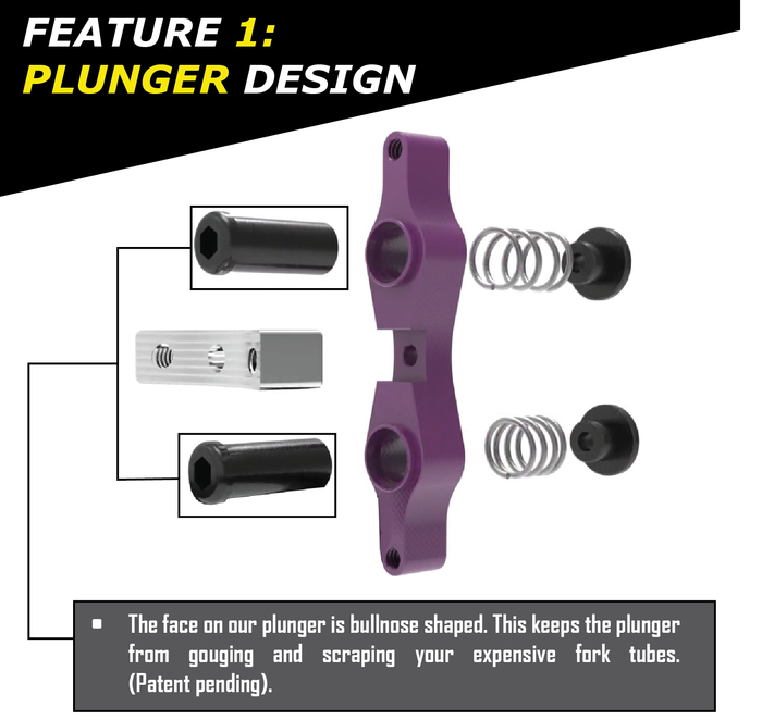 Tamer Double Button X-Wing - Purple - BUTTON ONLY