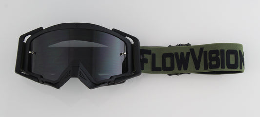 Flow Vision Rythem™ Motocross Goggle: Army Green/Black