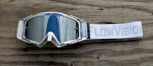 Flow Vision Rythem™ Motocross Goggle: Platinum