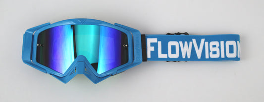Flow Vision Rythem™ Motocross Goggle: Blue/White