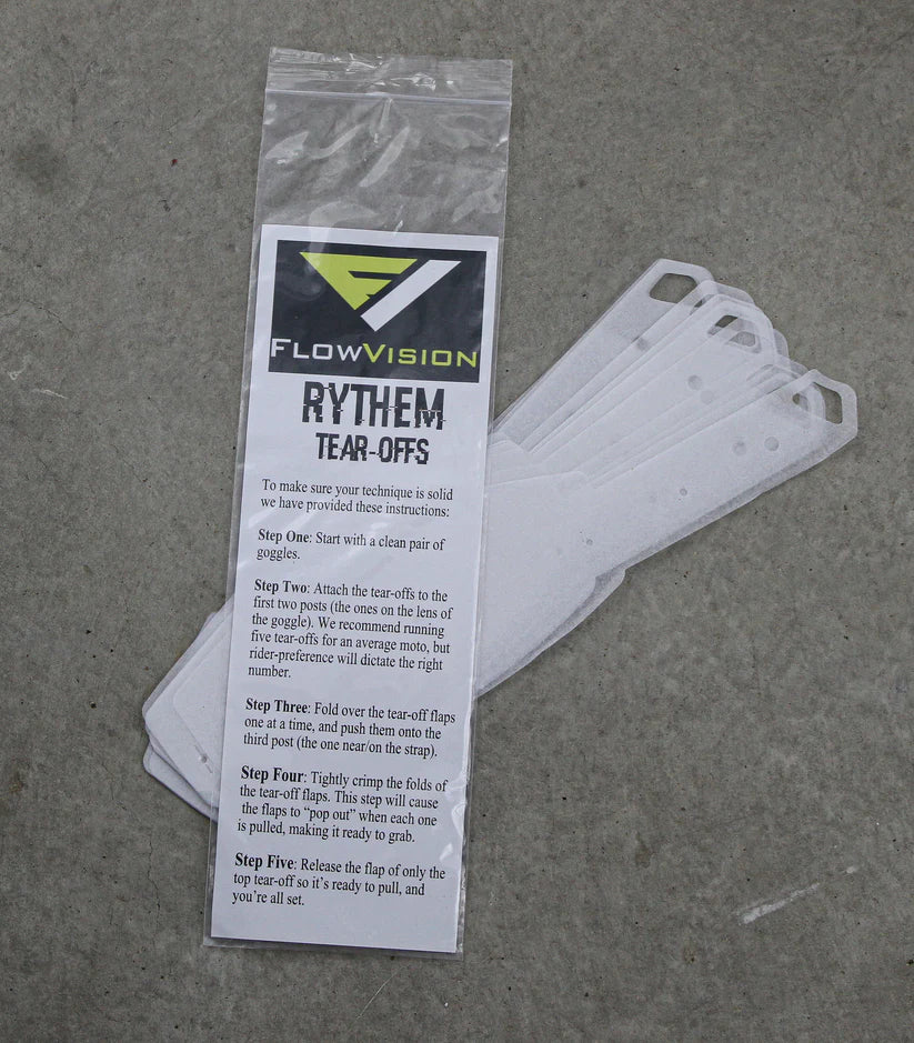 Flow Vision® Rythem/Section™ Motocross Goggle: Tear-Offs