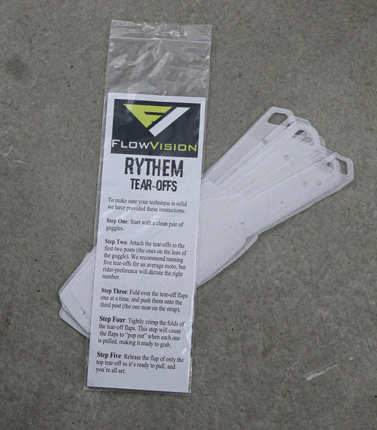 Flow Vision® Rythem/Section™ Motocross Goggle: Tear-Offs