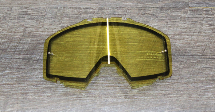 FlowVision® Rythem/Section™ Motocross Lens: Dual-Pane, Anti Fog Pro-Clear Yellow