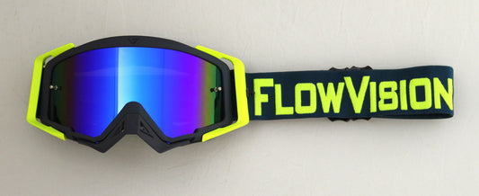 Flow Vision Rythem™ Motocross Goggle: Aqua/Flo