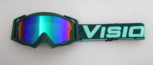 Flow Vision Rythem™ Motocross Goggle: Forrest Green/Teal