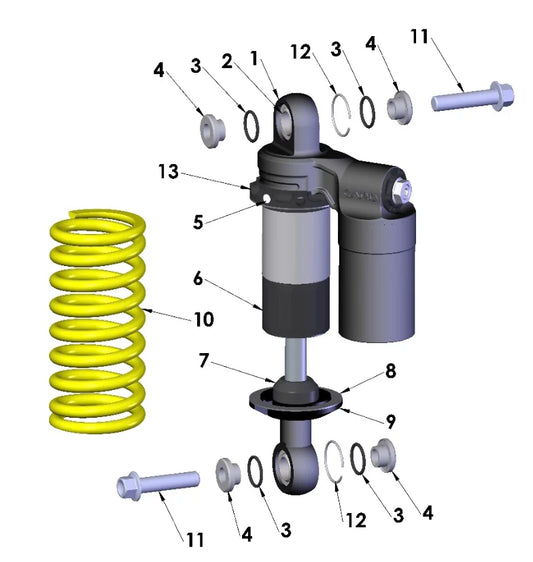 2025 COBRA CX50 - SHOCK, EXTERNAL (JR)