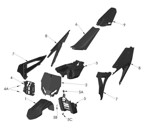 2025 COBRA CX50, PLASTIC & SEAT (CX5E)