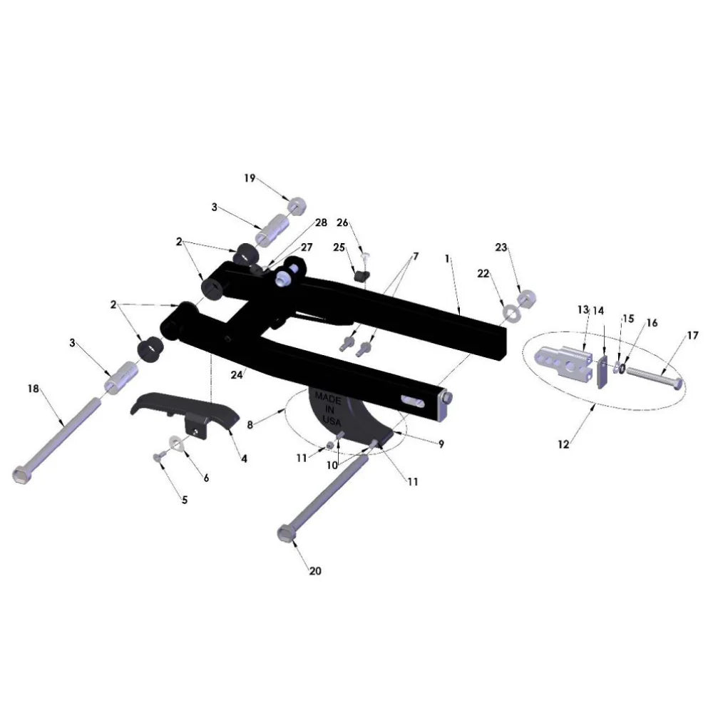 2025 COBRA CX50SRX - SWINGARM (FWE)